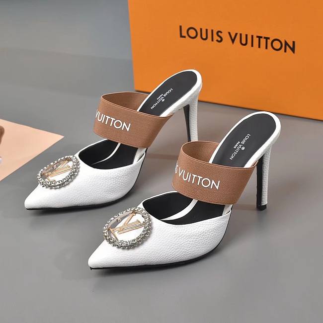 Louis Vuitton Mansion SL.Back Pump White - 1