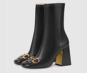 Gucci Women's Ankle Boot with Horsebit Black 643893 BKO00 1000 - 1