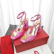 Valentino Garavani Roman Stud Square-toe Pumps Pink - 5