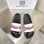 Givenchy Rainbow Logo Slide Black and White - 1