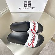 Givenchy Rainbow Logo Slide Black and White - 3