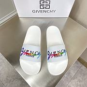 Givenchy Rainbow Logo Slide White - 1