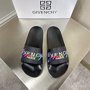 Givenchy Rainbow Logo Slide Black - 1