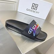 Givenchy Rainbow Logo Slide Black - 2