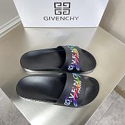 Givenchy Rainbow Logo Slide Black - 4