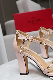 Valentino Garavani Rockstud Ankle Strap Sandal 90mm Pink - 3