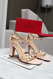 Valentino Garavani Rockstud Ankle Strap Sandal 90mm Pink - 6