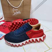 Christian Louboutin Loubishark Dark Blue and Red - 4