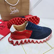 Christian Louboutin Loubishark Dark Blue and Red - 2