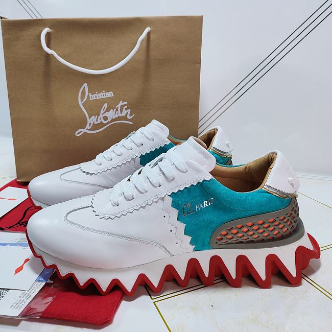 Christian Louboutin Loubishark White Blue - 1