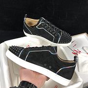 Christian Louboutin Louis Junior Spikes Orlato Flat Black - 4