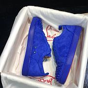 Christian Louboutin Louis Junior Spikes Orlato Flat Blue - 5