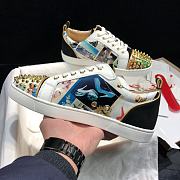 Christian Louboutin Louis Junior Spikes Orlato Flat Multicolor - 2