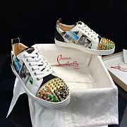 Christian Louboutin Louis Junior Spikes Orlato Flat Multicolor - 3