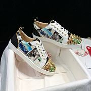 Christian Louboutin Louis Junior Spikes Orlato Flat Multicolor - 4