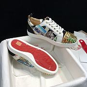 Christian Louboutin Louis Junior Spikes Orlato Flat Multicolor - 5