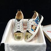 Christian Louboutin Louis Junior Spikes Orlato Flat Multicolor - 6