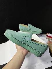 Christian Louboutin Pik Boat Mens Flat Green - 5