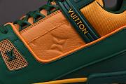 Louis Vuitton LV Trainer Sneaker Low Orange Green - 2