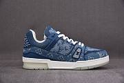 Louis Vuitton Trainer Sneaker Denim Monogram 1A7S53 - 2