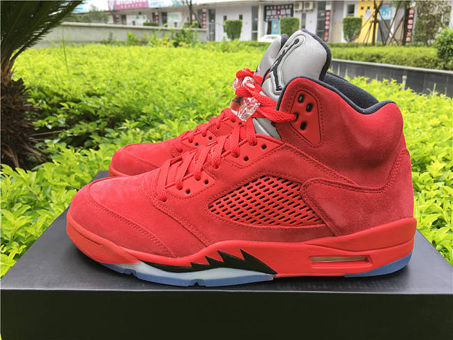  Air Jordan 5 Retro Red Suede 136027-602 - 1