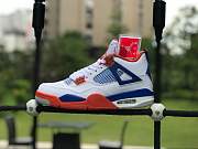 Air Jordan 4 Retro OG White Blue Orange 308497-171 - 6