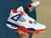 Air Jordan 4 Retro OG White Blue Orange 308497-171 - 5