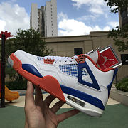 Air Jordan 4 Retro OG White Blue Orange 308497-171 - 4