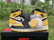 Air Jordan 1 High OG Air Jordan 1 Mid Yellow Toe Black 852542-071 - 2