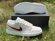 Air Jordan 1 Low Milk White Red AQ9941-161 - 5