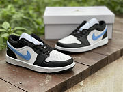 Air Jordan 1 Low Black University Blue White DC0774-041 - 6