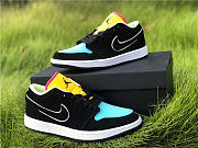 Air Jordan 1 Low Black Aurora Green Laser Orange CK3022-013 - 6