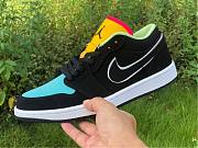 Air Jordan 1 Low Black Aurora Green Laser Orange CK3022-013 - 5