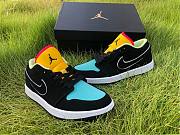 Air Jordan 1 Low Black Aurora Green Laser Orange CK3022-013 - 2