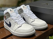 Air Jordan 1 Mid Paris White DR8038-100 - 6