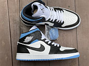  Air Jordan 1 Mid University Black White (W) BQ6472-102 - 4