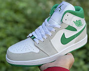 Air Jordan 1 Mid SE Summite White Green Grey DC9294-103 - 6