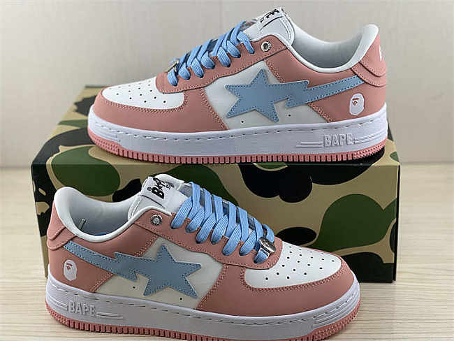 A Bathing Ape Bape Sta Pastel Blue Pink - 1