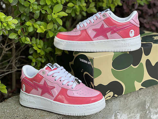 A Bathing Ape Bape Sta Low Color Camo Combo Pink - 1