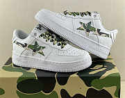 A Bathing Ape Bape Sta Low White ABC Camo Green - 1