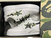 A Bathing Ape Bape Sta Low White ABC Camo Green - 6