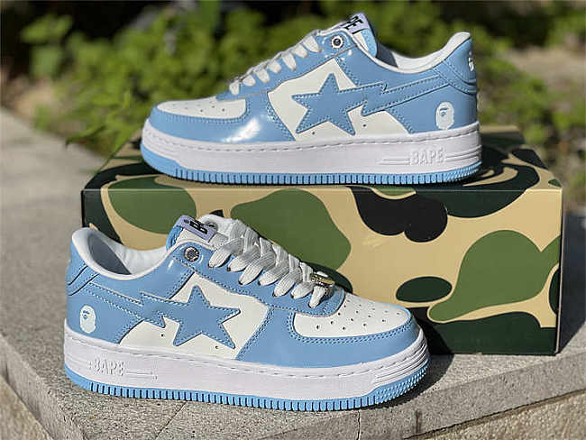 A Bathing Ape Bape Sta Low Blue 001FWH701001_SAX_A - 1