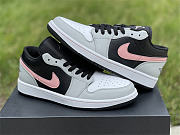 Air Jordan 1 Low Black Grey Pink 553558-062 - 4