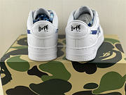 A Bathing Ape Bape Sta Low White ABC Camo Blue - 2