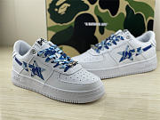 A Bathing Ape Bape Sta Low White ABC Camo Blue - 5