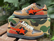 A Bathing Ape Bape SK8 Sta Brown Orange - 1