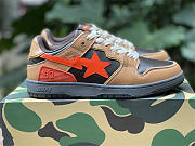 A Bathing Ape Bape SK8 Sta Brown Orange - 4