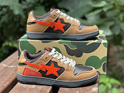 A Bathing Ape Bape SK8 Sta Brown Orange - 5