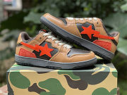 A Bathing Ape Bape SK8 Sta Brown Orange - 6