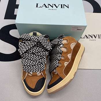 Lanvin Leather Curb Black Brown